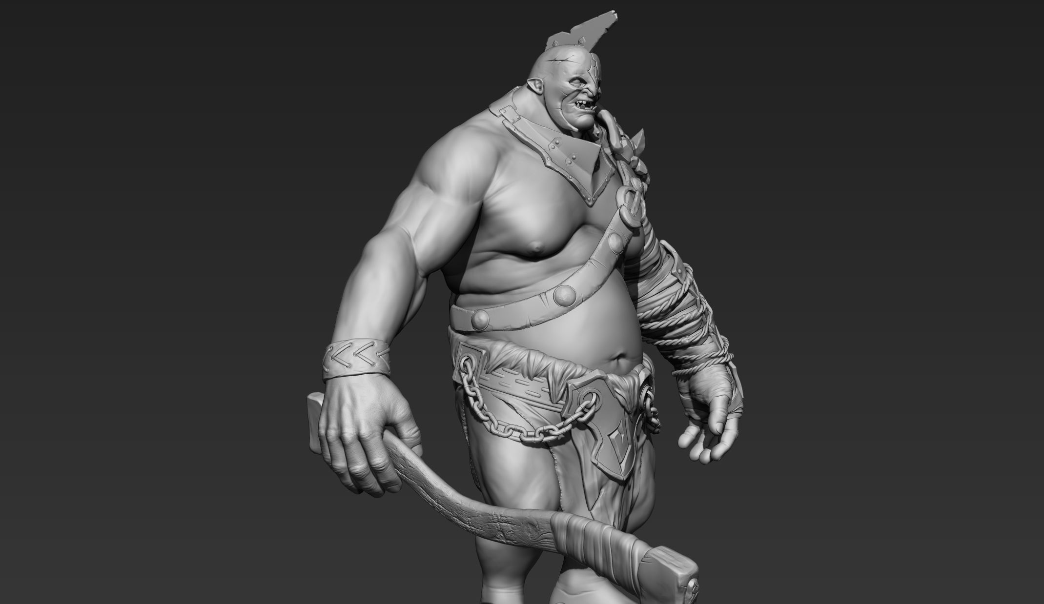Troll Zbrush 3D model_8