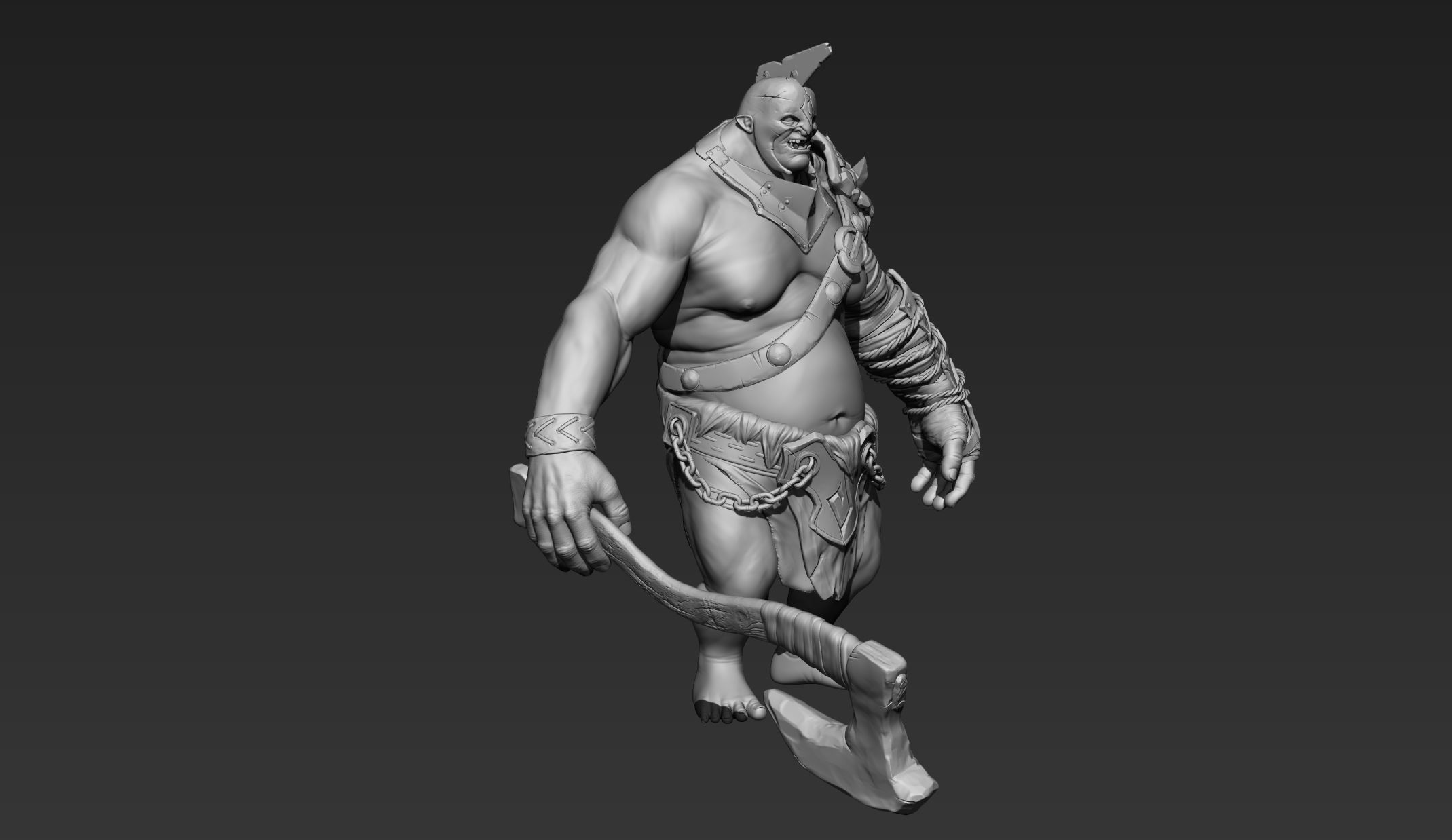 Troll Zbrush 3D model_2