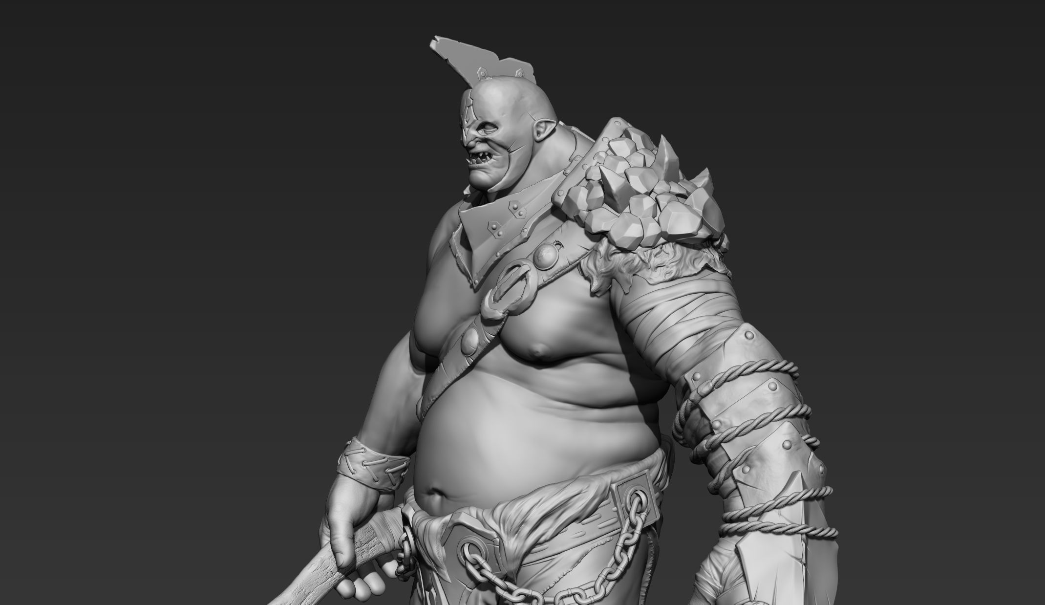 Troll Zbrush 3D model_9
