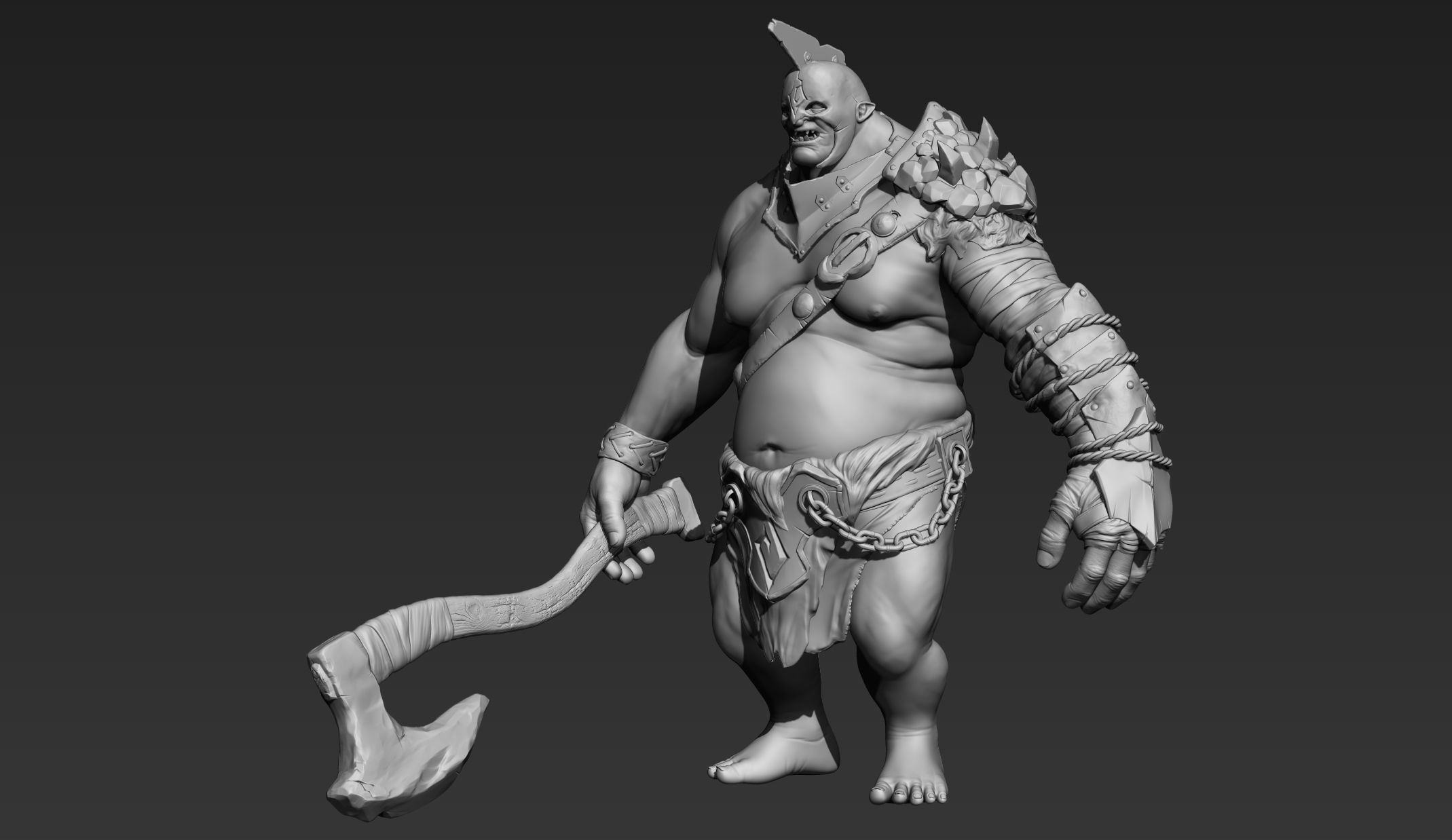 Troll Zbrush 3D model_6