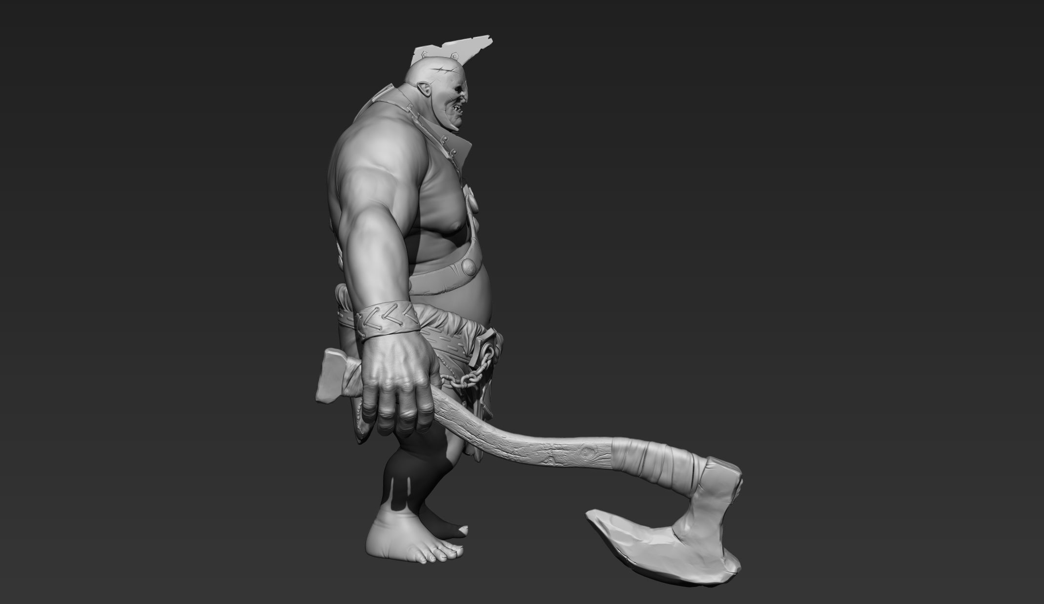 Troll Zbrush 3D model_3