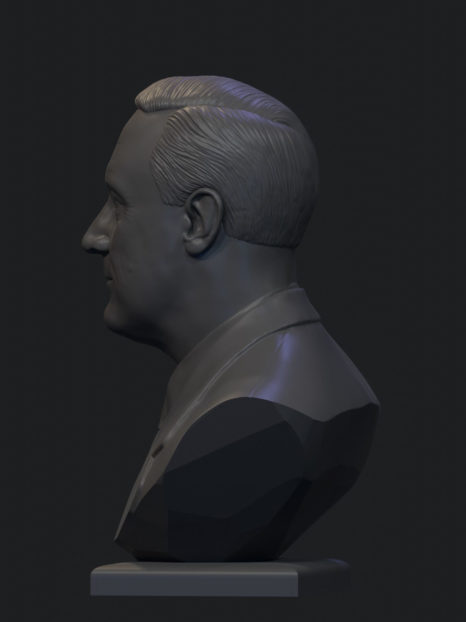 Franklin Delano Roosevelt 3D print model_8