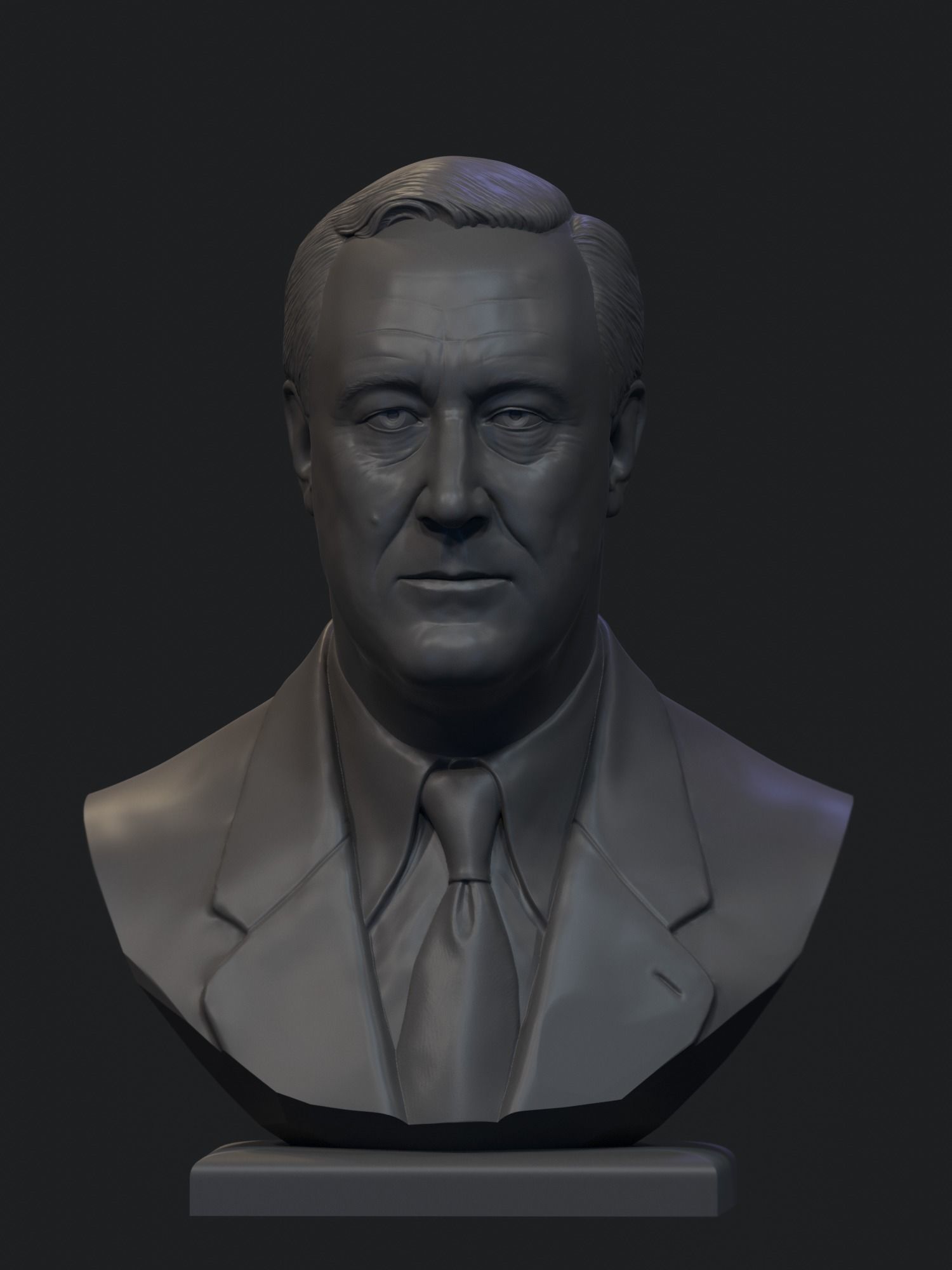Franklin Delano Roosevelt 3D print model_2