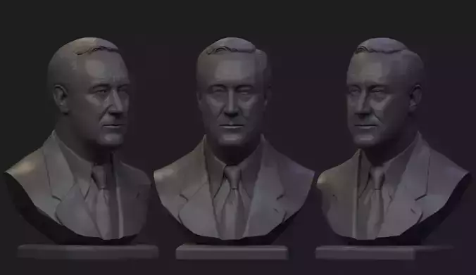 Franklin Delano Roosevelt 3D print model