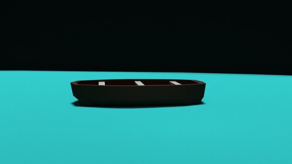 Old Boat Free low-poly 3D model_1