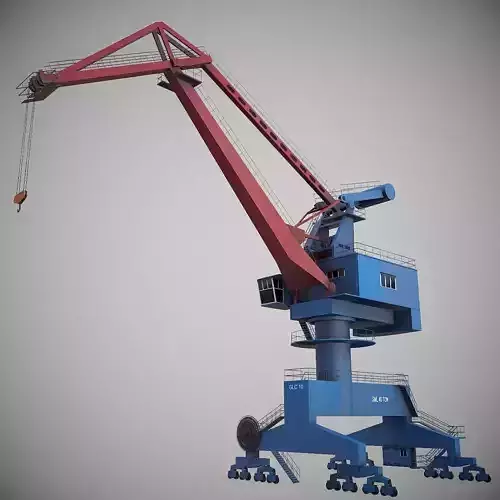 Portal Jib Crane Low-poly 3D model