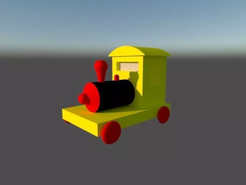 Train toy 3D model