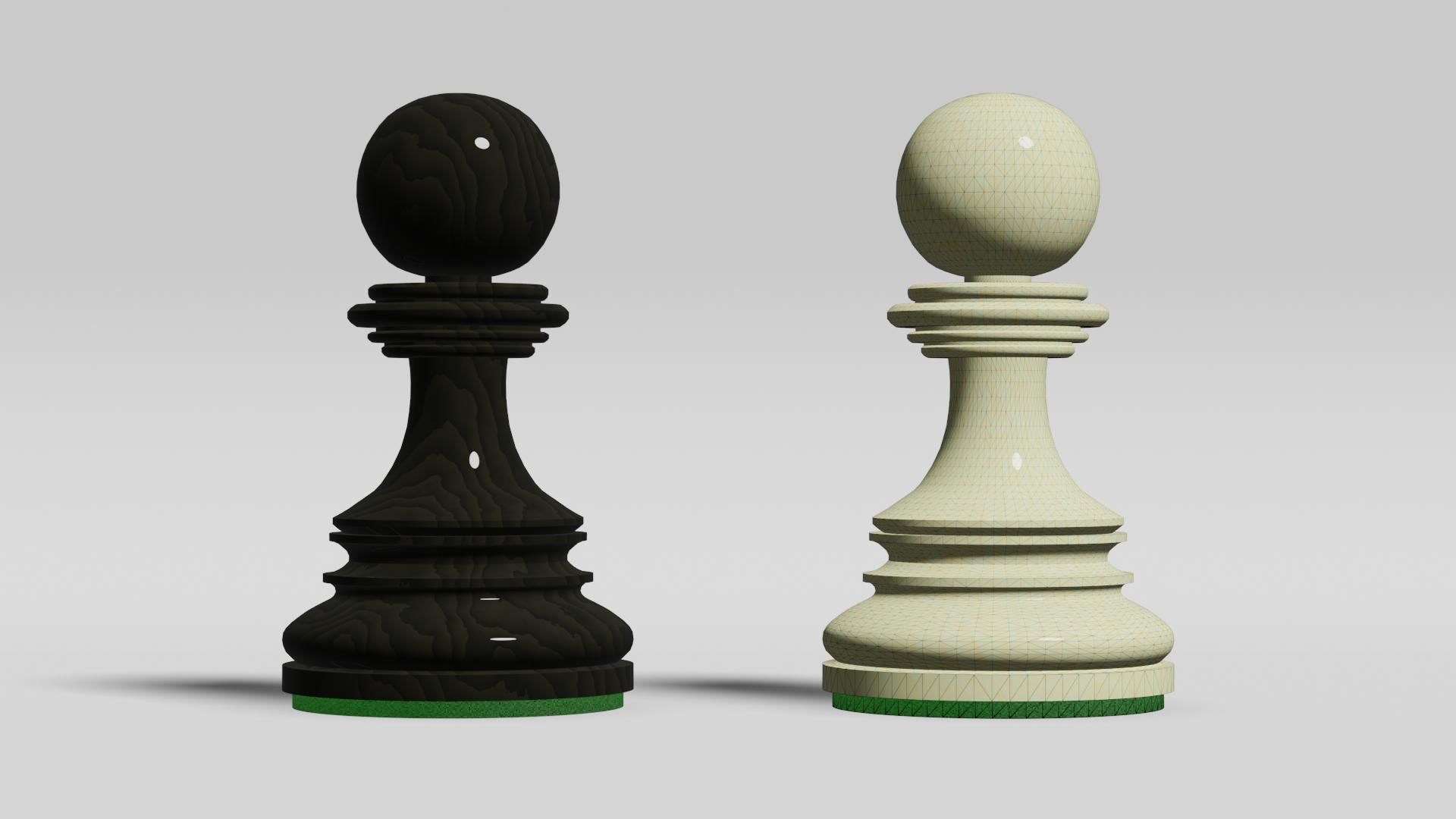 Chess Pawn Free 3D model_2
