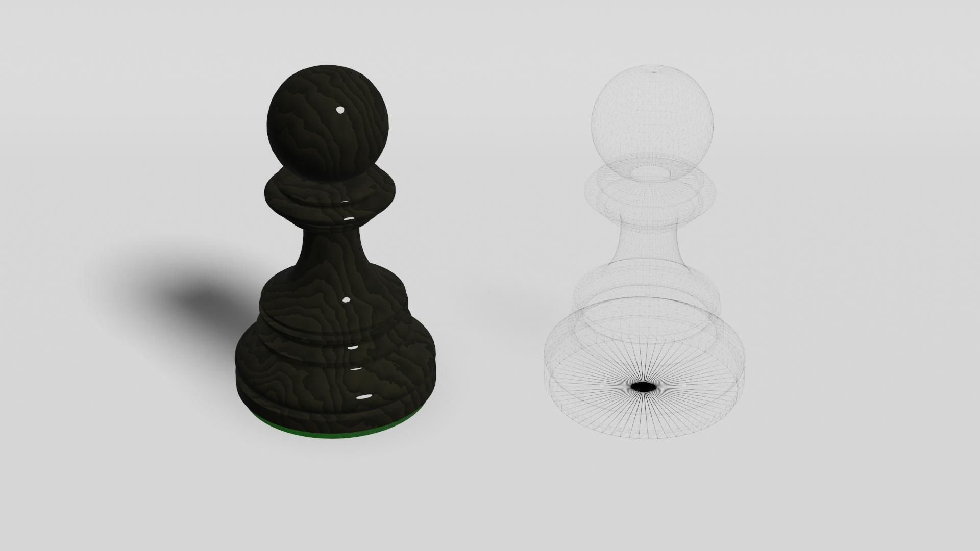 Chess Pawn Free 3D model_4