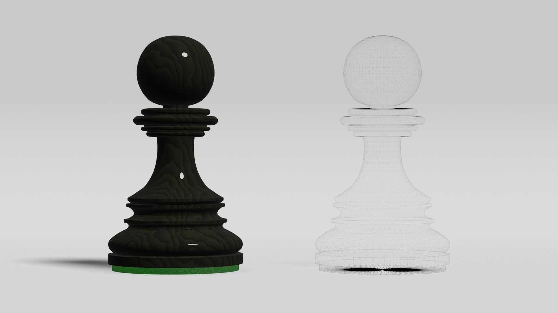 Chess Pawn Free 3D model_3