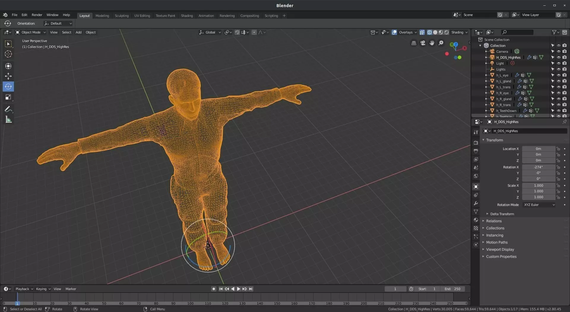 Reptilian man character 3D model