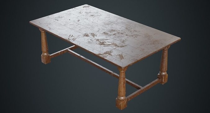 Table 1B Low-poly 3D model