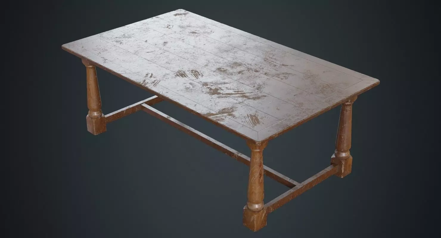 Table 1B Low-poly 3D model_0