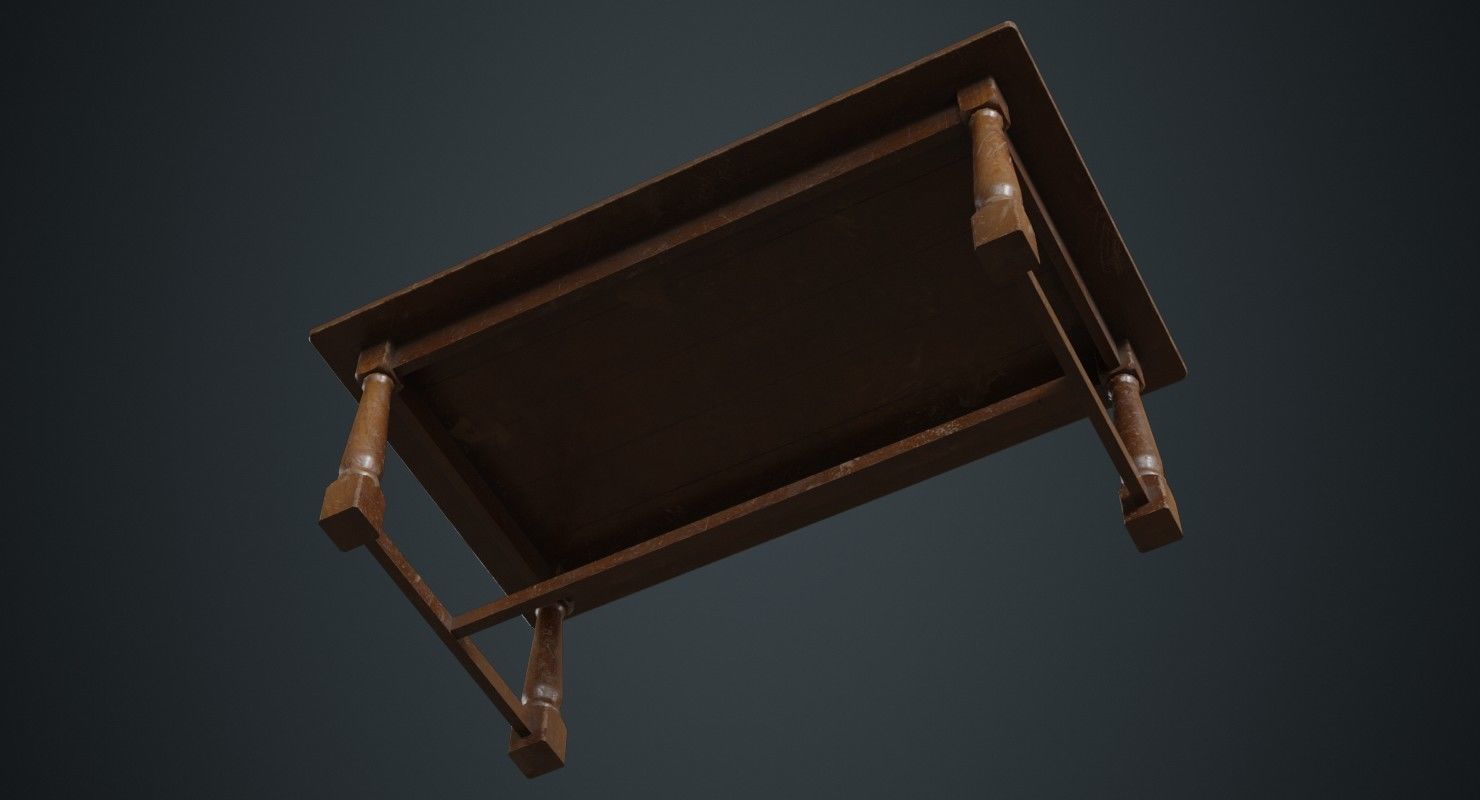Table 1B Low-poly 3D model_4