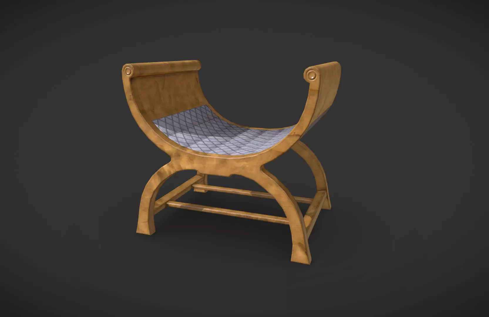 Cylindrical Chair Free low-poly 3D model