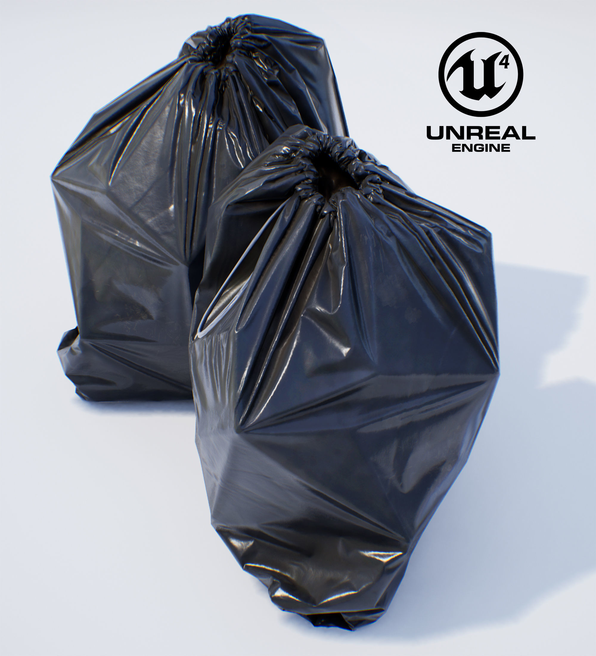 Garbage Bag - PBR Game-Ready Low-poly 3D model_6