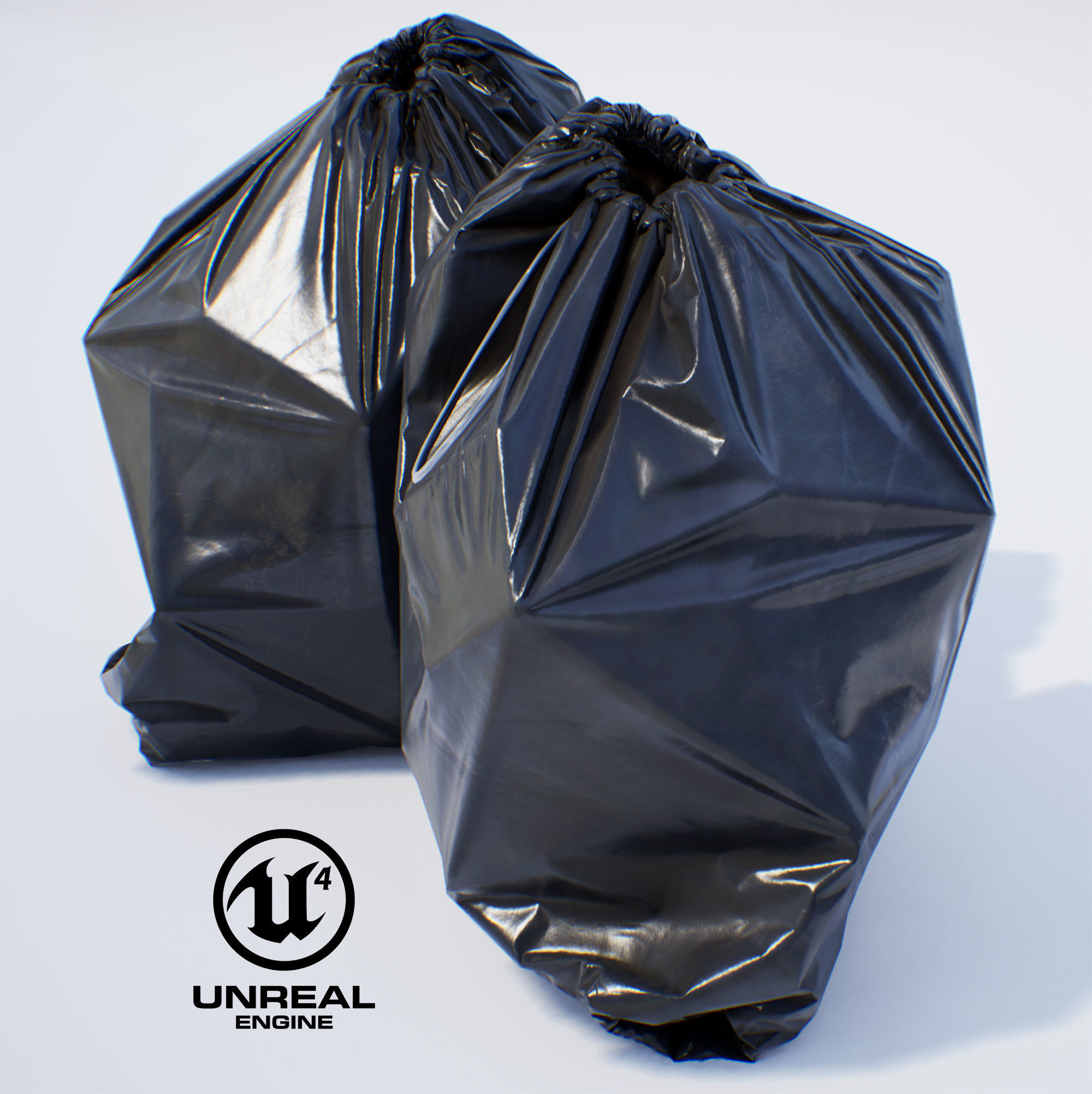 Garbage Bag - PBR Game-Ready Low-poly 3D model_8