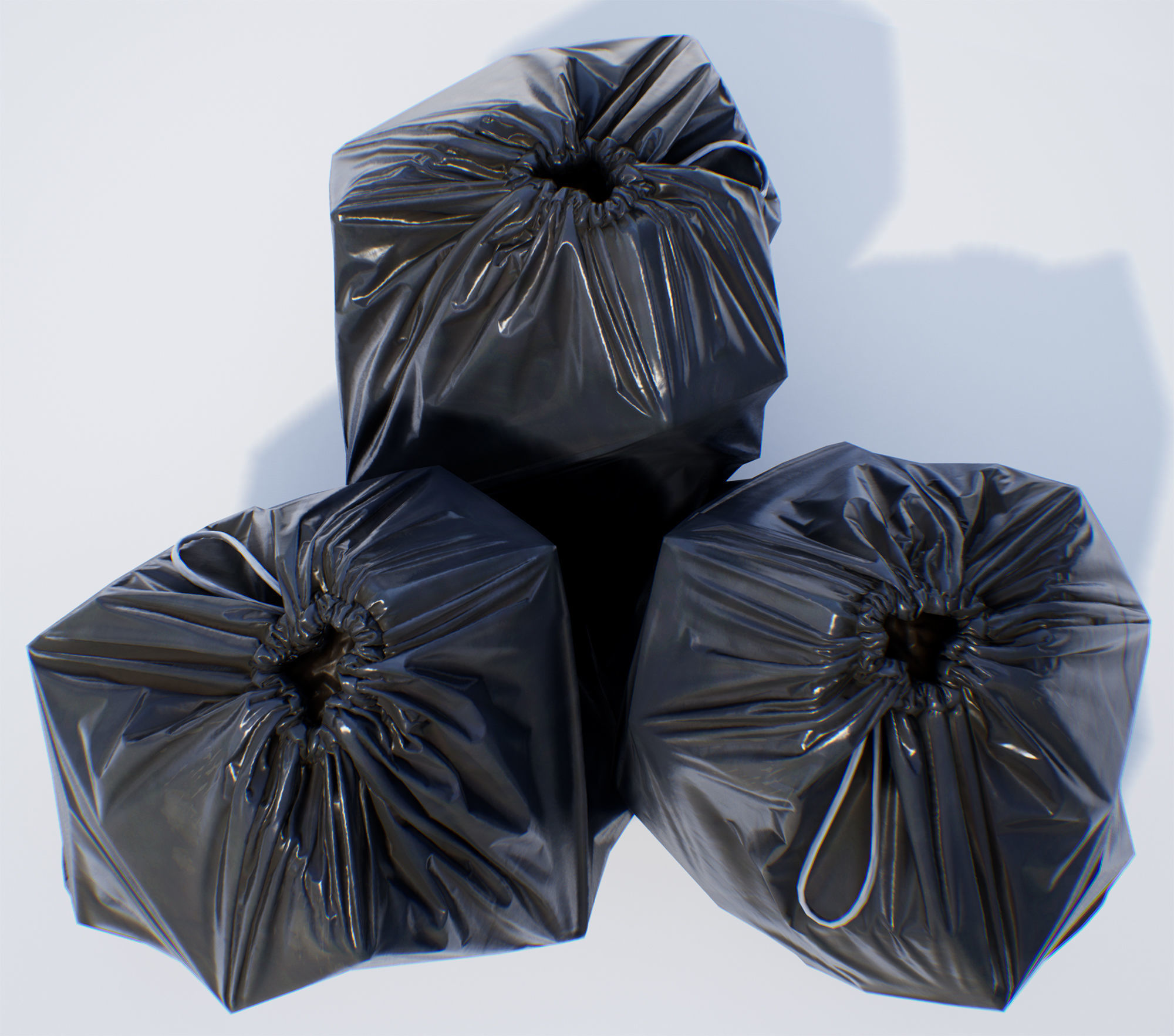Garbage Bag - PBR Game-Ready Low-poly 3D model_10