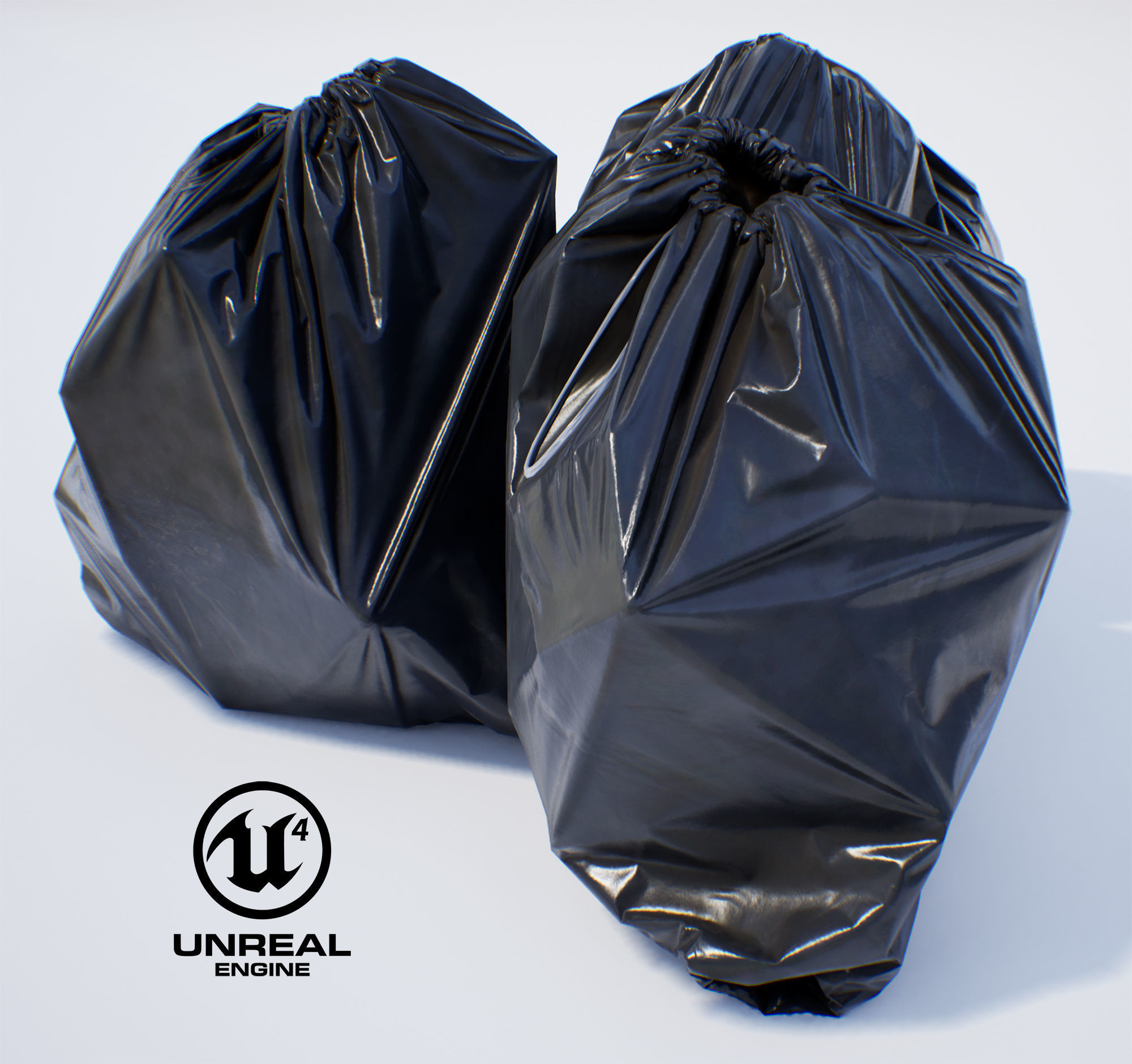 Garbage Bag - PBR Game-Ready Low-poly 3D model_9
