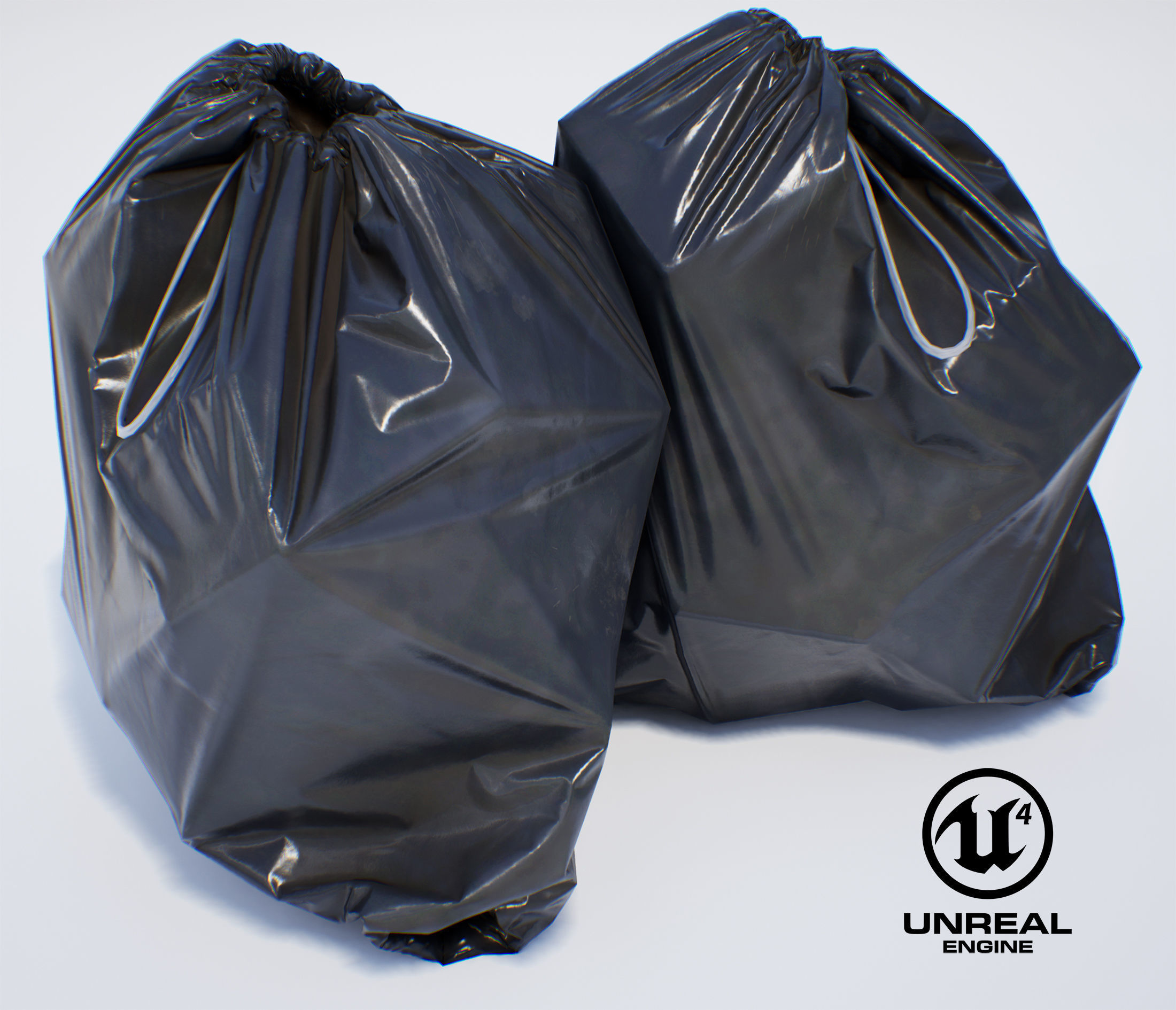 Garbage Bag - PBR Game-Ready Low-poly 3D model_11