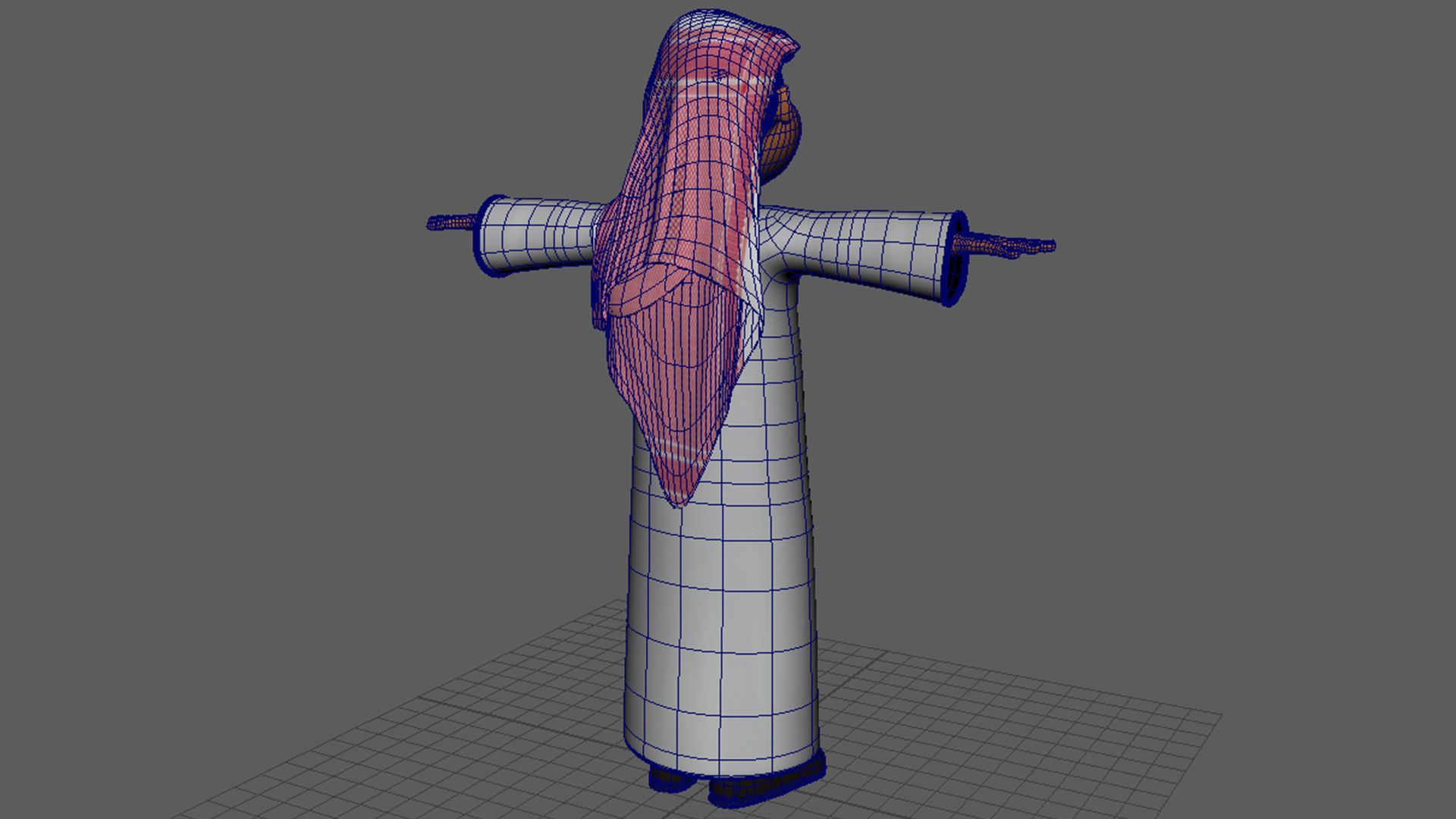 Saudi Arab Man Low-poly 3D model_4