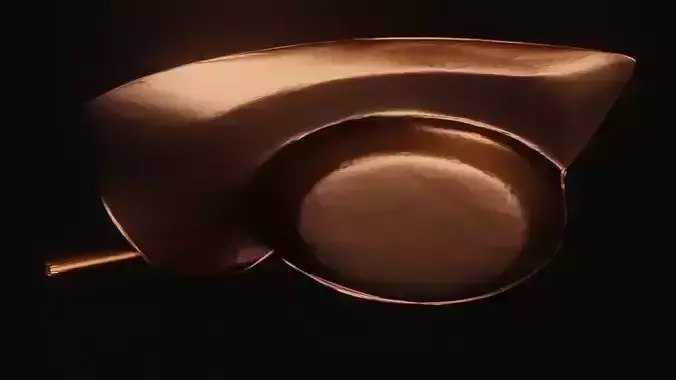 Frying Pan with sidetray