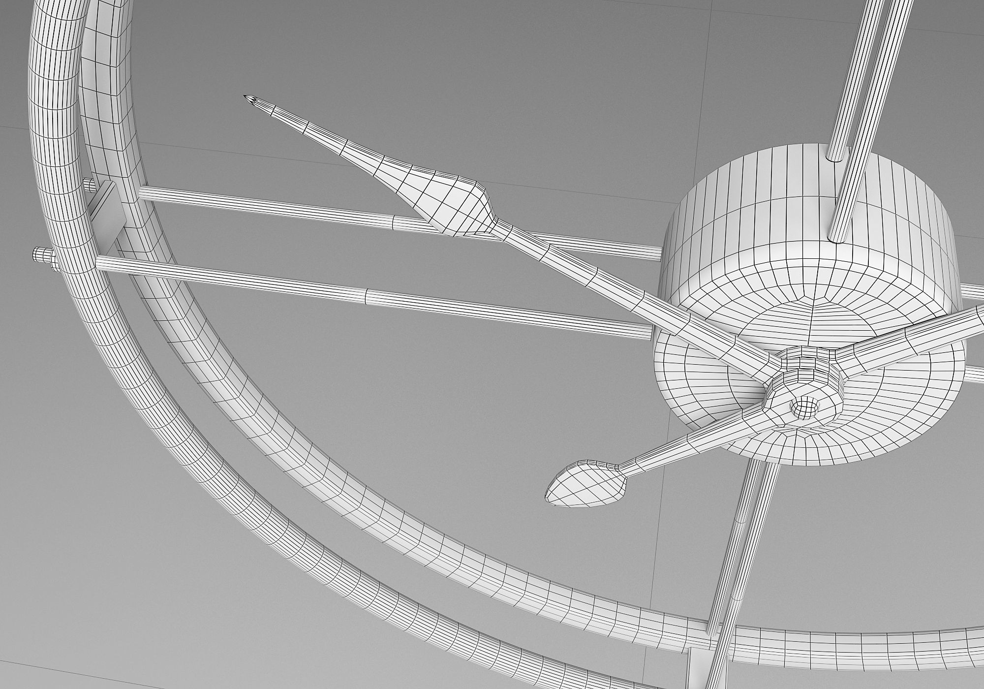 Minimalist Wall Clock 3D model_8