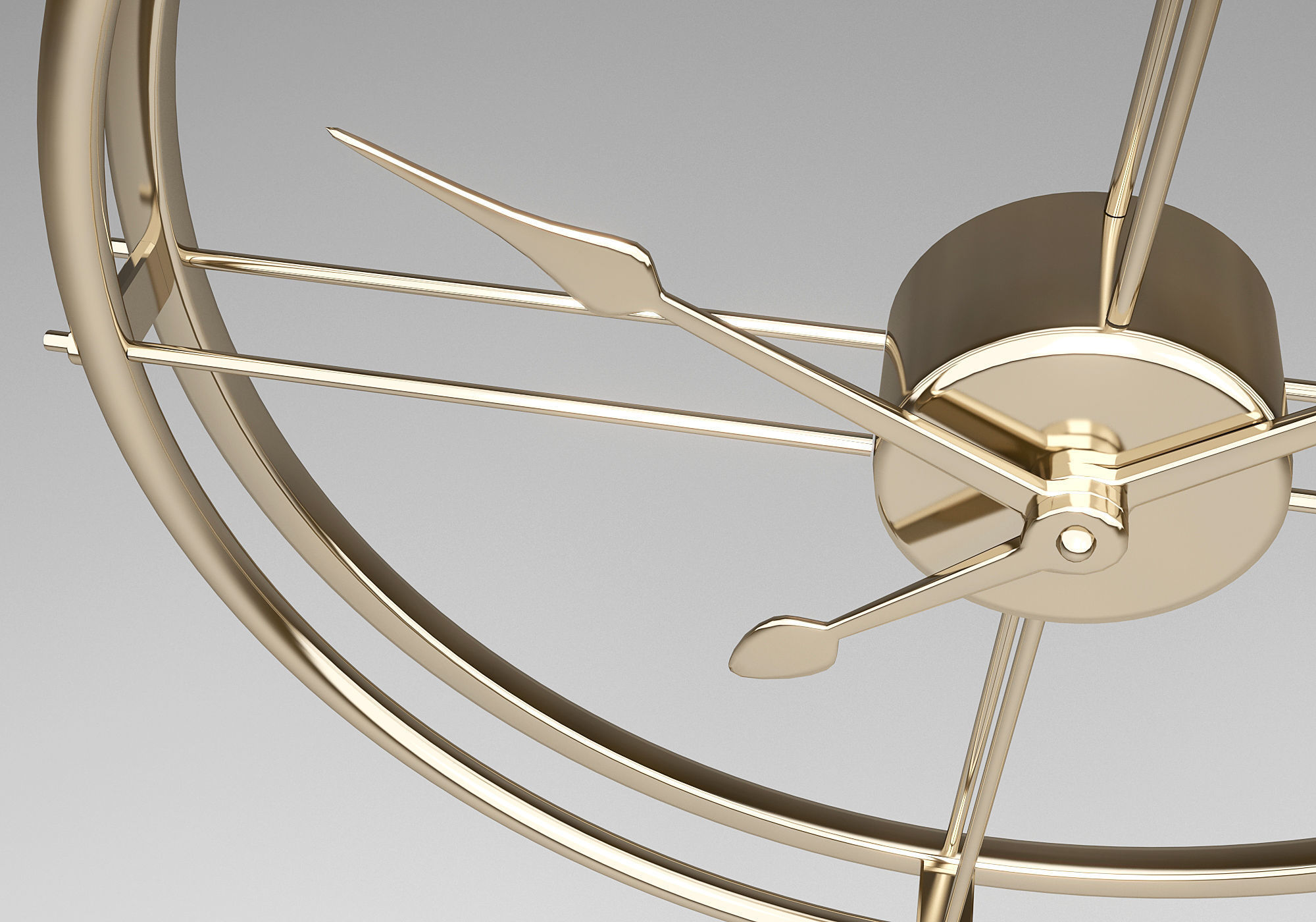 Minimalist Wall Clock 3D model_7