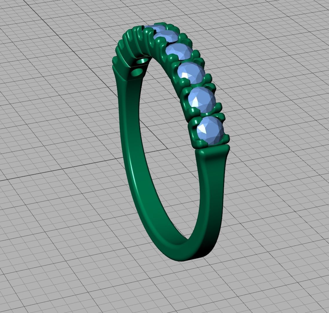 Eternity Ring 3d model 9 stones style printable 3dmodel 3D print model_14