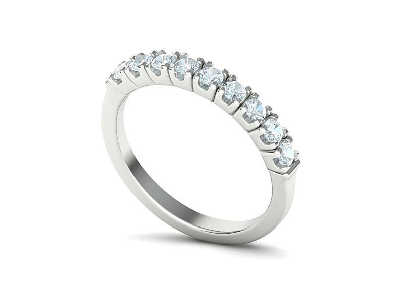 Eternity Ring 3d model 9 stones style printable 3dmodel 3D print model_5