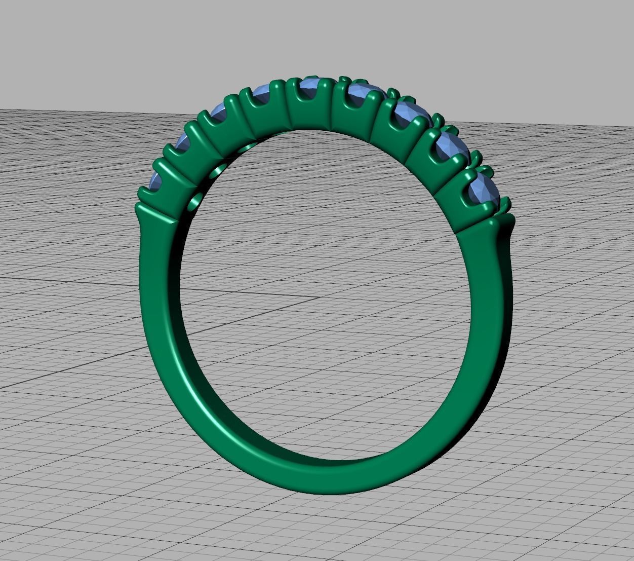 Eternity Ring 3d model 9 stones style printable 3dmodel 3D print model_12