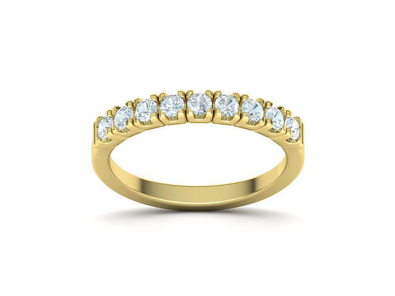 Eternity Ring 3d model 9 stones style printable 3dmodel 3D print model_9