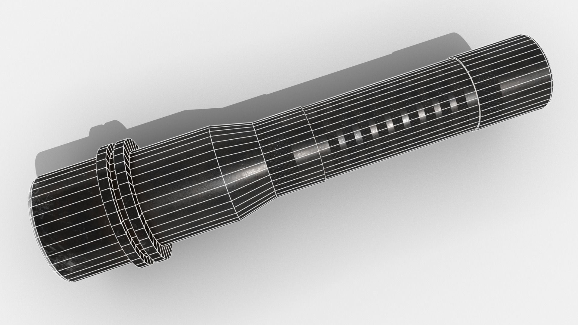 Survival Kit - Small Torch Low-poly 3D model_9