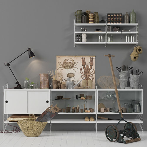 Scandinavian set 007  3D model