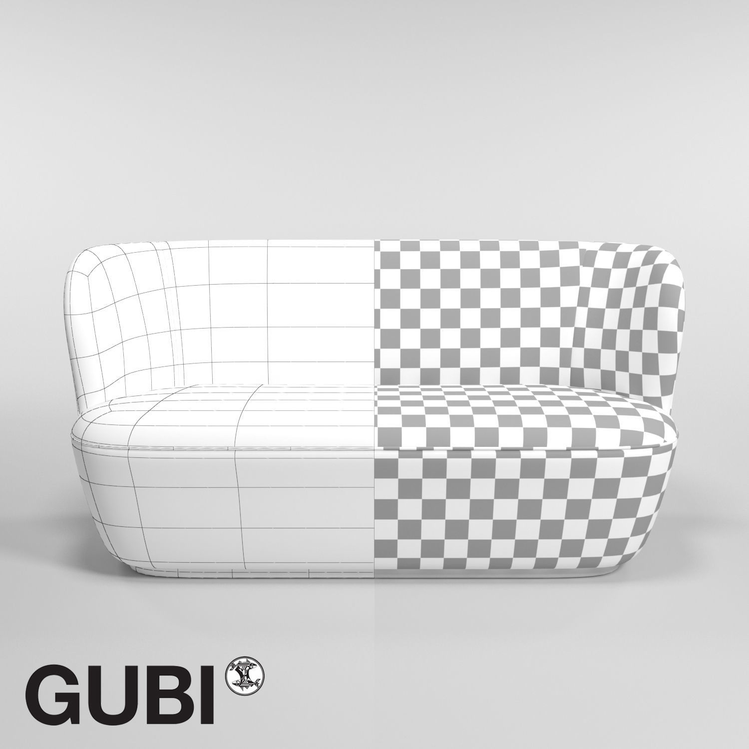 GUBI Stay Sofa W150  3D model_2