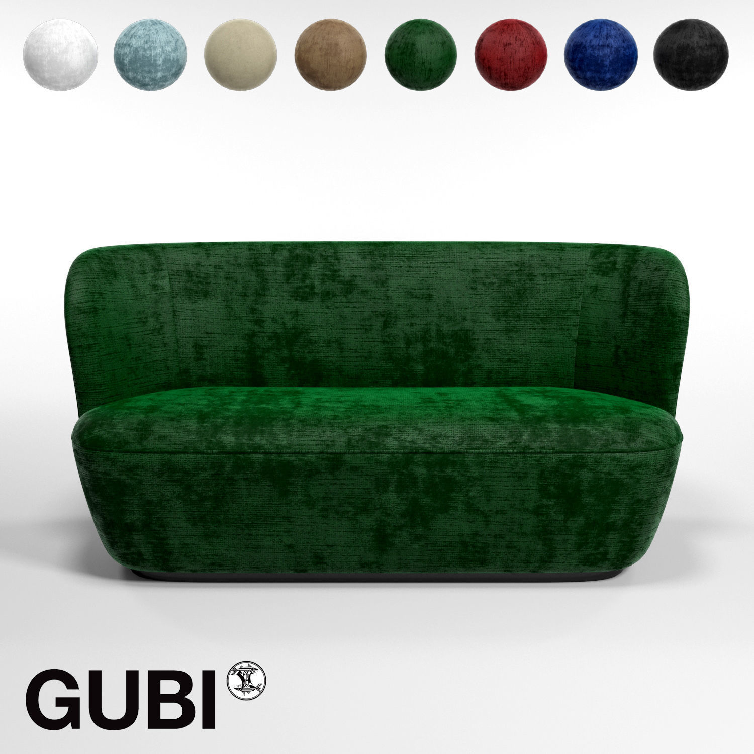 GUBI Stay Sofa W150  3D model_1