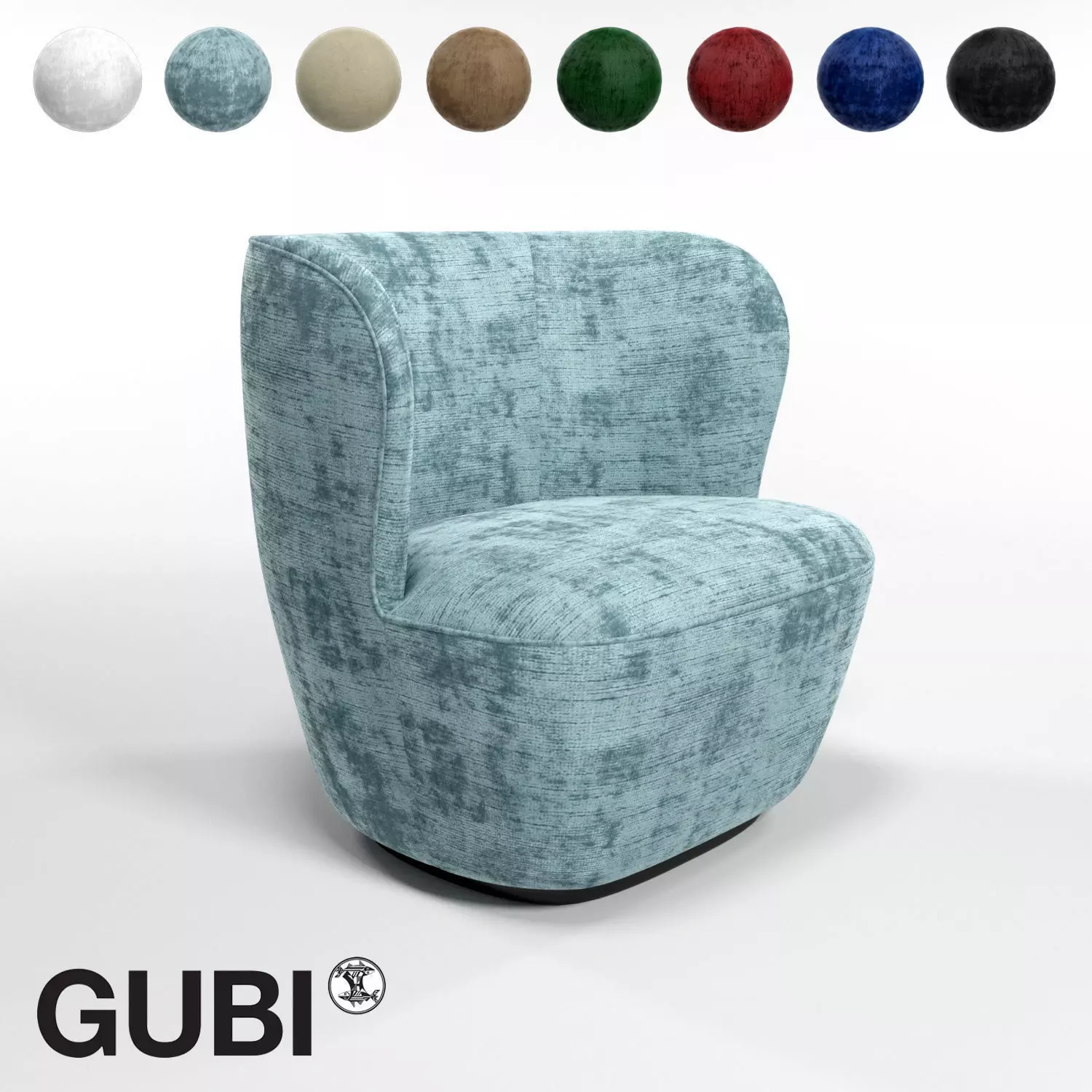 GUBI Stay Small Lounge Chair  3D model_0