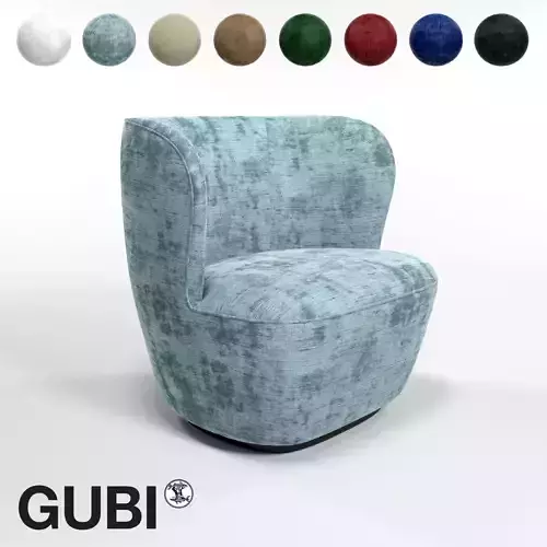 GUBI Stay Small Lounge Chair  3D model