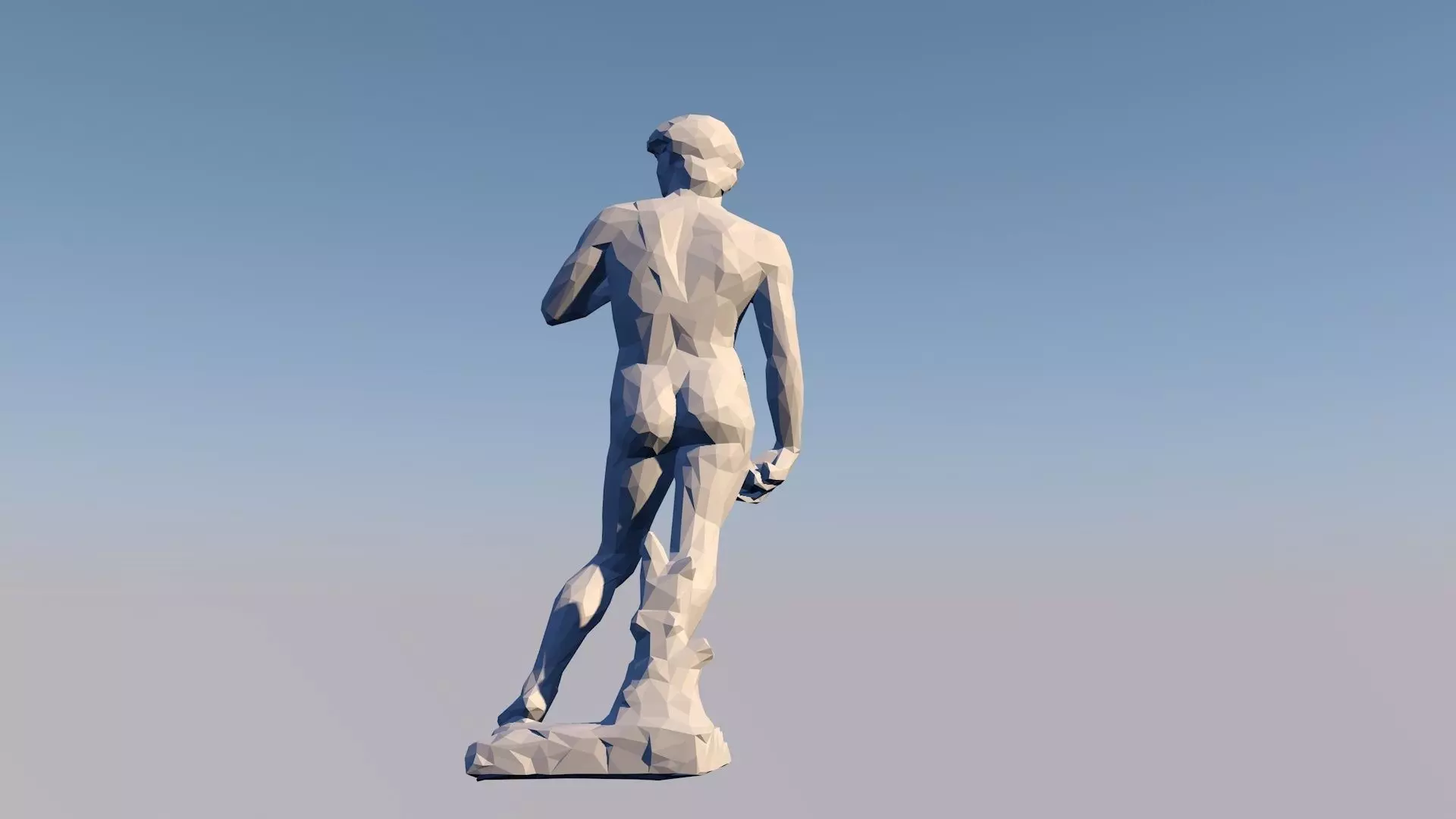 David  3D Statue Sculpture Model Low Poly 2019 3D model_0