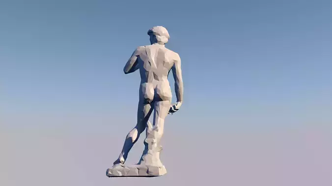 David  3D Statue Sculpture Model Low Poly 2019