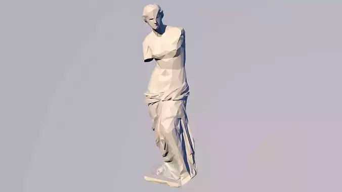 Venus 3D Statue Sculpture Model Low Poly 2019