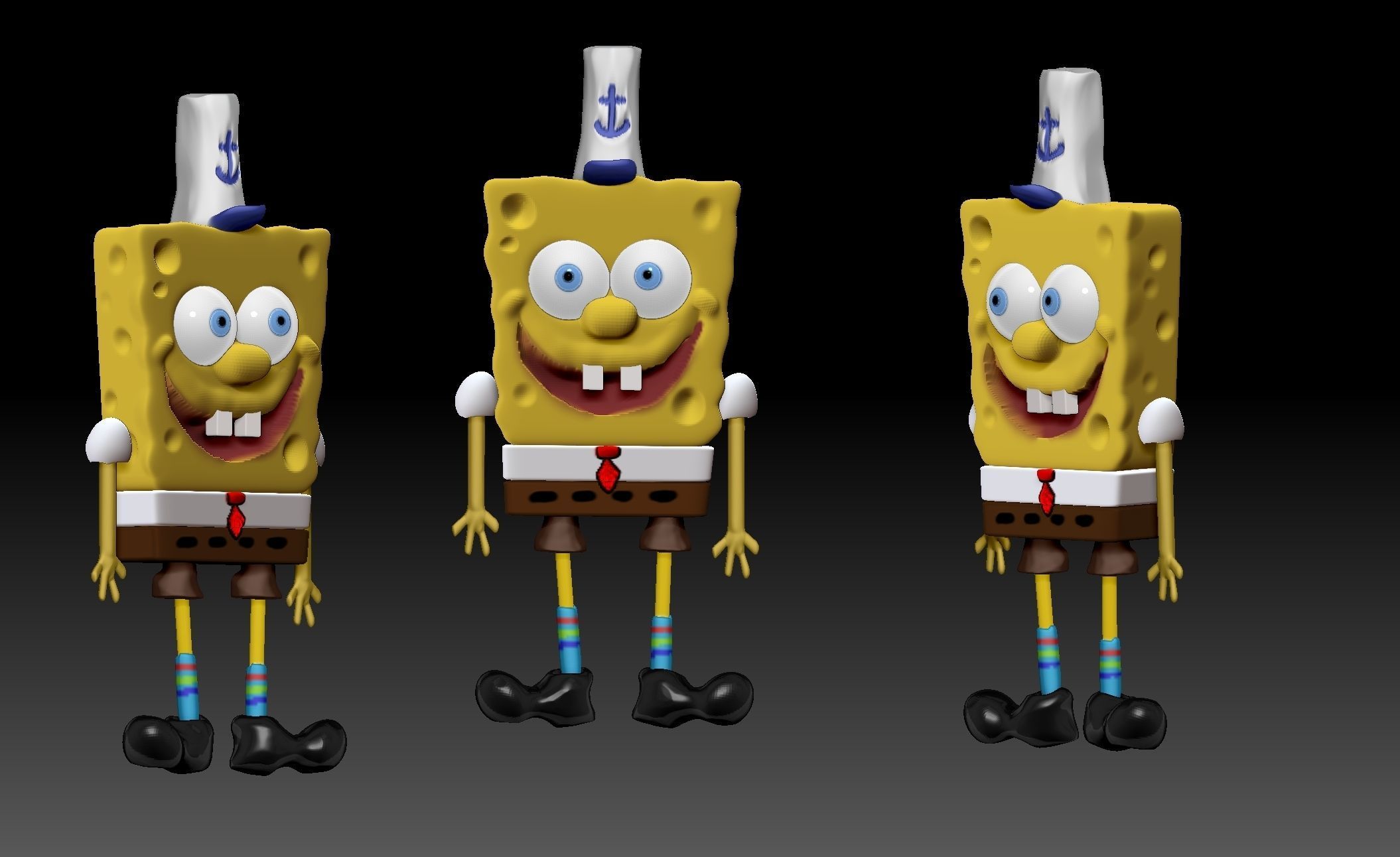 Spanch Bob Free 3D model_2