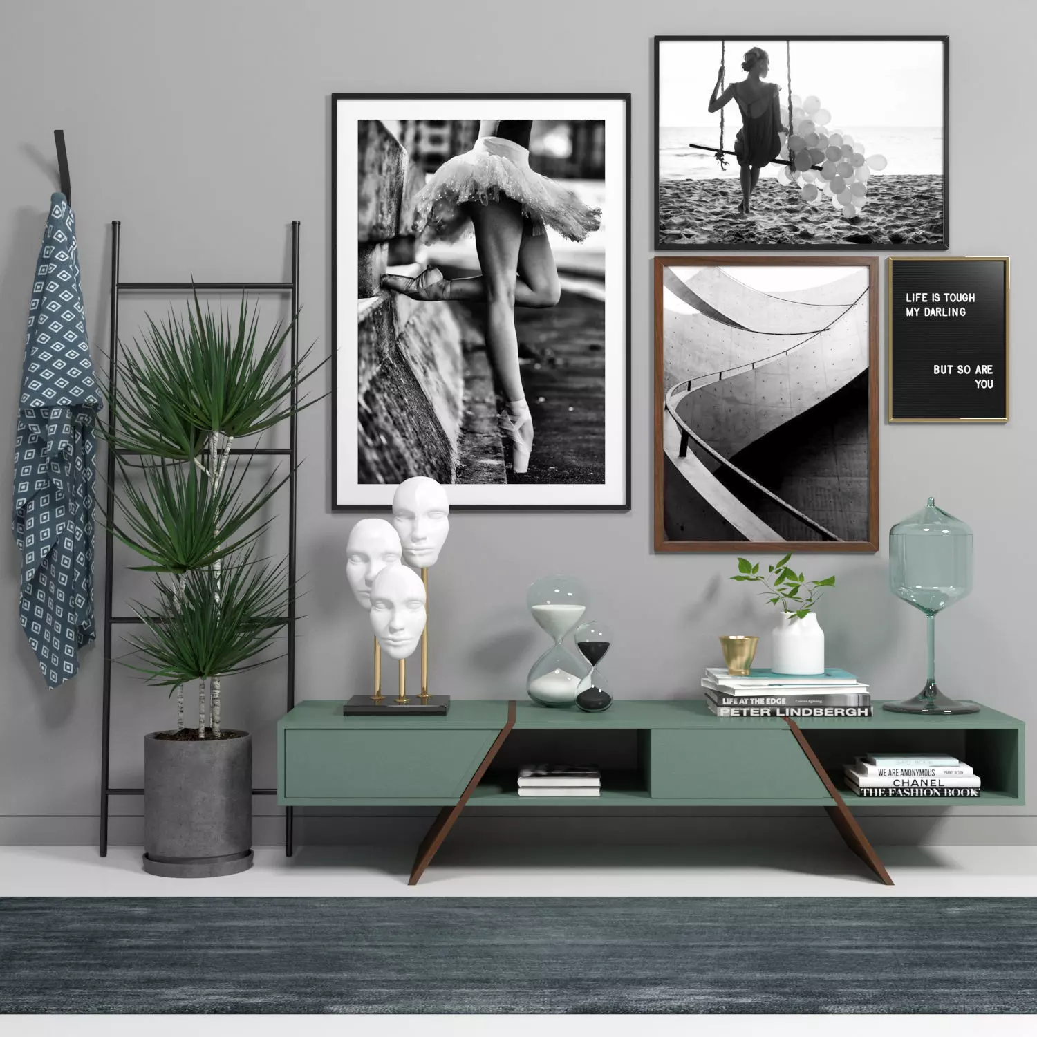 Scandinavian set 001 3D model_0