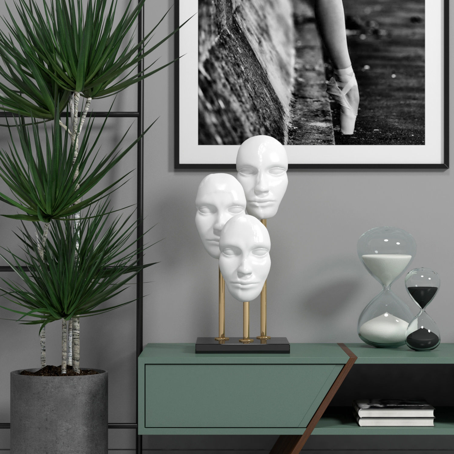 Scandinavian set 001 3D model_1