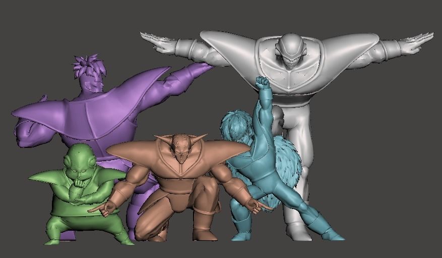 BURTER - DRAGON BALL Z - GINYU FORCES 2-5 3D print model_1