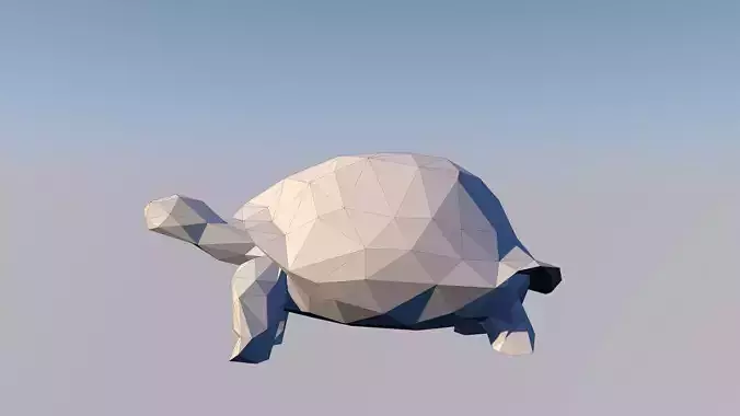 Turtle 3D Statue Sculpture Model Low Poly 2019 3D model