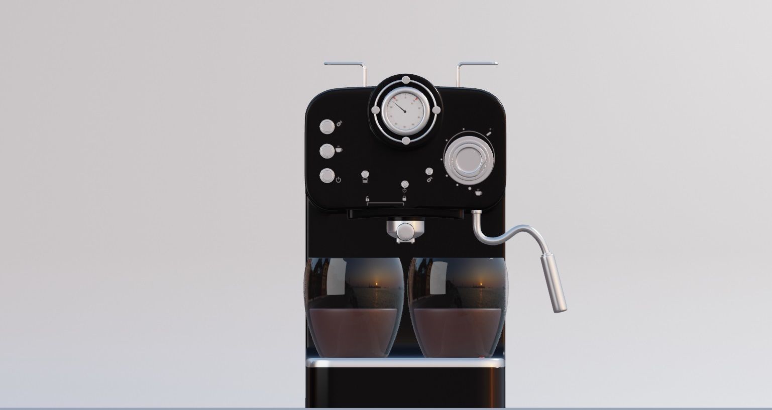 espresso coffee maker 3D model_12