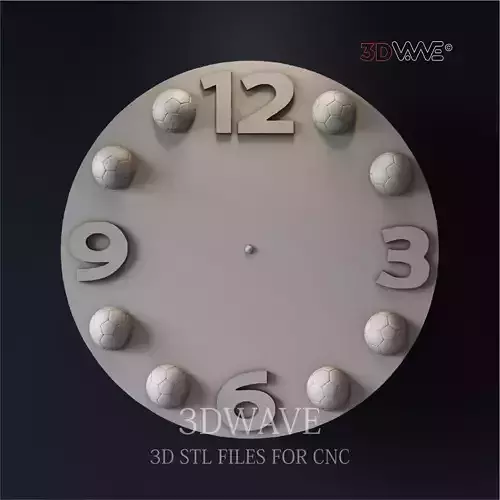 FOOTBALL WALL CLOCK 3D model