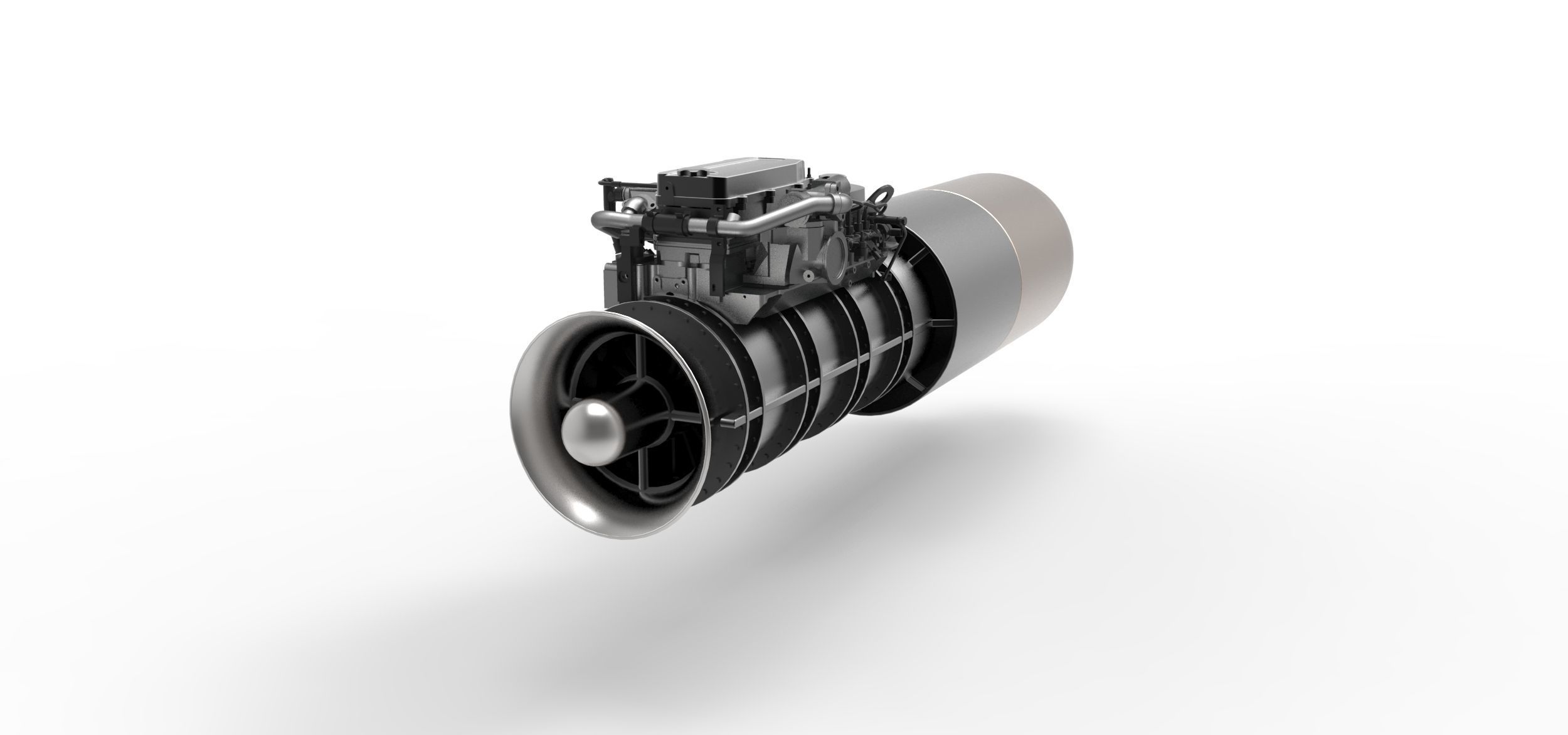 Jet engine 5 3D model_2