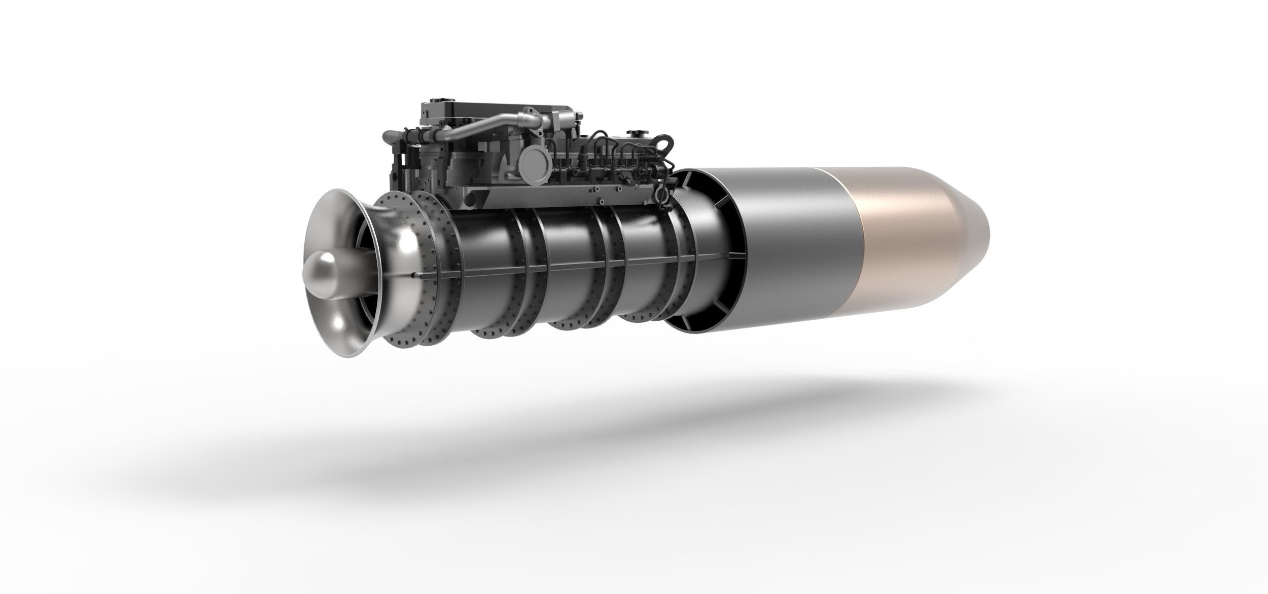 Jet engine 5 3D model_1